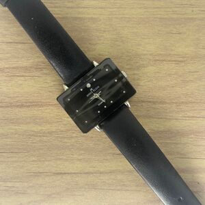 ANNE KLEIN DIAMOND WATCH / Vintage Black W Silver Tone